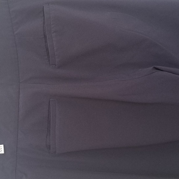 Athleta Tribeca Wide Leg Crop Snap side pants sz O Navy Very Nice - Picture 6 of 11